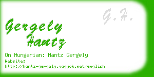 gergely hantz business card